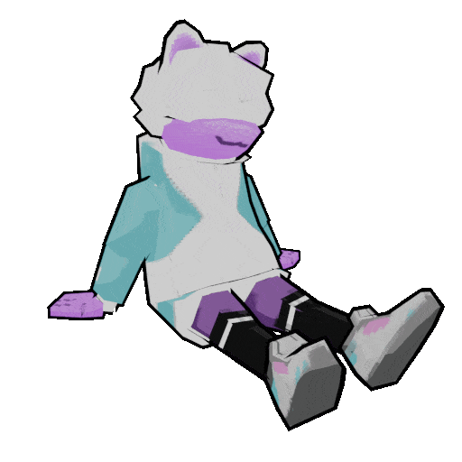 An original character of mine sitting idly